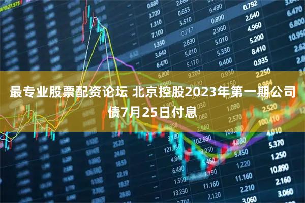 最专业股票配资论坛 北京控股2023年第一期公司债7月25日付息